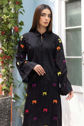 2-Pc Lawn Plain Embroidered Shirt With Plain Trouser CNP23-02
